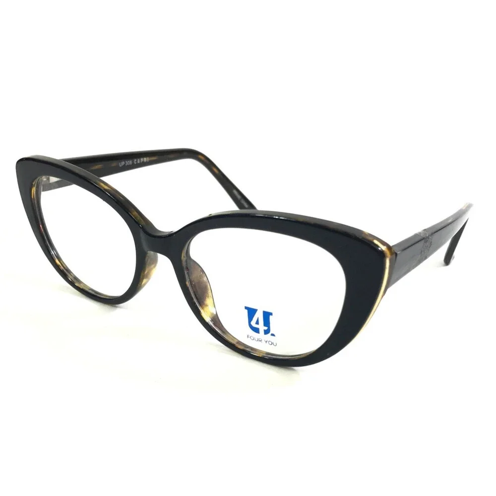 Capri Eyeglasses Frames UP306 Blue/Tortoise Cat Eye Full Rim 51-17-140
